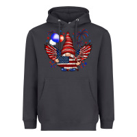 Smoke Gnome with 4th Of July elements Heavyweight Hoodie - HowdyJamesFarm