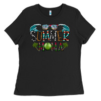Black summer mama Ladies Tee - CowhideDigitalArt