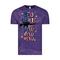 Cloud Purple red white and pew pew pew Vintage Tee - MaliasSmallBusiness