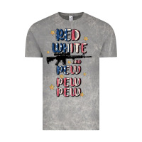 Cloud Rock red white and pew pew pew Vintage Tee - MaliasSmallBusiness