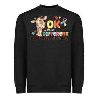 Black its ok to be different Heavyweight Sweatshirt - MaliasSmallBusiness