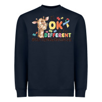 Navy its ok to be different Heavyweight Sweatshirt - MaliasSmallBusiness
