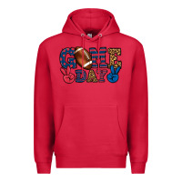 Cardinal Game day red and blue Premium Hoodie - HowdyJamesFarm