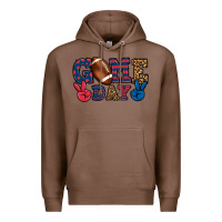 Chestnut Game day red and blue Premium Hoodie - HowdyJamesFarm