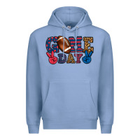 Colony Blue Game day red and blue Premium Hoodie - HowdyJamesFarm