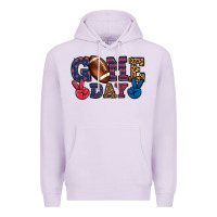 Lilac Game day red and blue Premium Hoodie - HowdyJamesFarm