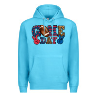 Ocean Blue Game day red and blue Premium Hoodie - HowdyJamesFarm