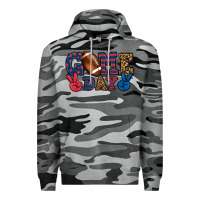 Slate Camo Game day red and blue Premium Hoodie - HowdyJamesFarm