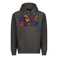 Smoke Game day red and blue Premium Hoodie - HowdyJamesFarm