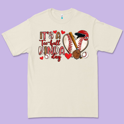 It S A Tee Ball Kinda Day Baseball Premium Tee Designed By Artiststas