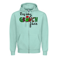 Seafoam Merry Grinch Mas Zipper Hoodie - Bettercallsaul