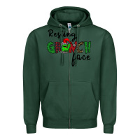 Sports Green Merry Grinch Mas Zipper Hoodie - Bettercallsaul