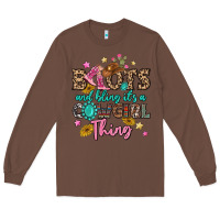 Chestnut boots and bling it's a cowgirl thing Long Sleeve Tee - MaliasSmallBusiness
