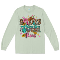 Matcha boots and bling it's a cowgirl thing Long Sleeve Tee - MaliasSmallBusiness