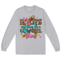 Moon Dust boots and bling it's a cowgirl thing Long Sleeve Tee - MaliasSmallBusiness