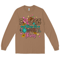 Toasted Coconut boots and bling it's a cowgirl thing Long Sleeve Tee - MaliasSmallBusiness