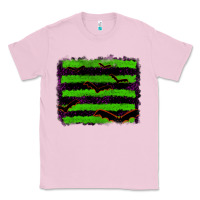 Bubblegum Pink halloween with bat backround Classic Tee - RanaPortraitStore