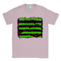 Lilac halloween with bat backround Classic Tee - RanaPortraitStore