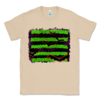 Mushroom halloween with bat backround Classic Tee - RanaPortraitStore