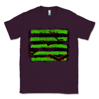 Plum halloween with bat backround Classic Tee - RanaPortraitStore