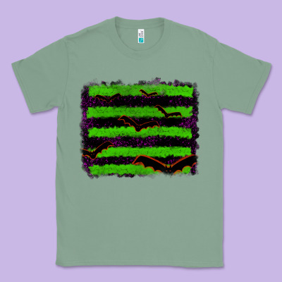 Halloween With Bat Backround Classic Tee Designed By Ranaportraitstore