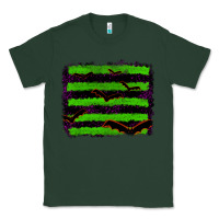 Sports Green halloween with bat backround Classic Tee - RanaPortraitStore