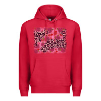 Cardinal valentine's day roses leopard background Premium Hoodie - JahusDesignShop