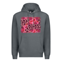 Rock valentine's day roses leopard background Premium Hoodie - JahusDesignShop