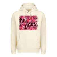 Sandshell valentine's day roses leopard background Premium Hoodie - JahusDesignShop