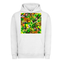 Pigment Lunar Rock St. Patrick's Donkey With Shamrock Seamless Urban Hoodie - FaDigitalArtStudio