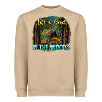 Mushroom life is good in the woods Heavyweight Sweatshirt - NancyCooperArtShop