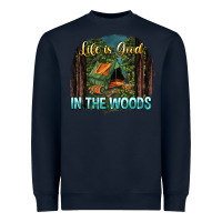 Navy life is good in the woods Heavyweight Sweatshirt - NancyCooperArtShop