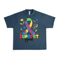 Midnight Navy support squad autism Urban Heavy Tee - MaliasSmallBusiness