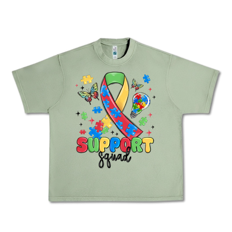 Support Squad Autism Urban Heavy Tee by MaliasSmallBusiness | Teevron