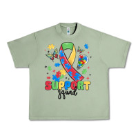 Oil Green support squad autism Urban Heavy Tee - MaliasSmallBusiness