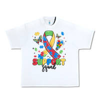 White support squad autism Urban Heavy Tee - MaliasSmallBusiness