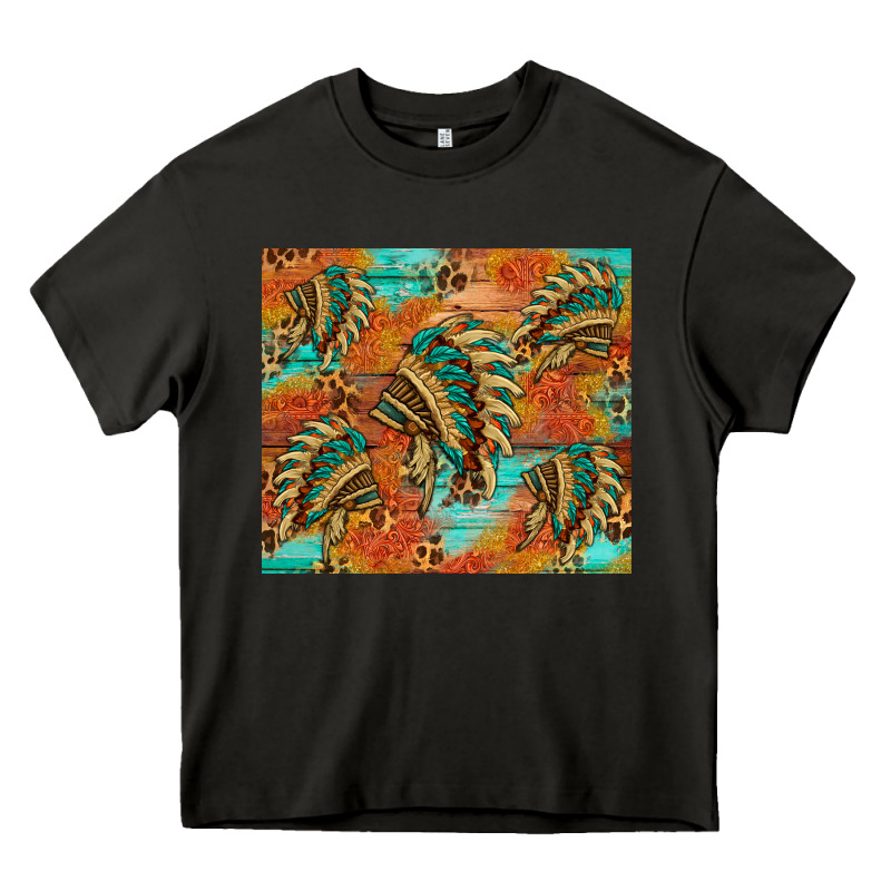 Indian Headdress Pattern Tumbler Heavy Core Tee by HRA Design Shop | Teevron