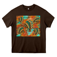 Chocolate Brown indian headdress pattern tumbler Heavy Core Tee - HRA Design Shop