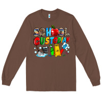 Chestnut school custodian Long Sleeve Tee - NancyCooperArtShop