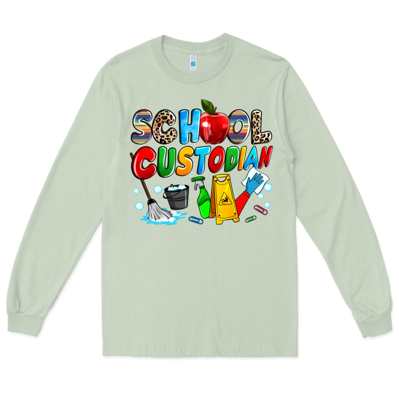 School Custodian Long Sleeve Tee by NancyCooperArtShop | Teevron
