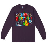 Plum school custodian Long Sleeve Tee - NancyCooperArtShop