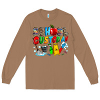 Toasted Coconut school custodian Long Sleeve Tee - NancyCooperArtShop