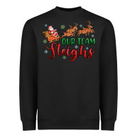 Black our team sleigh Heavyweight Sweatshirt - MaliasSmallBusiness