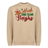 Mushroom our team sleigh Heavyweight Sweatshirt - MaliasSmallBusiness
