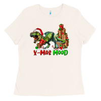 Bone T- Rex X-Mas Mood Ladies Tee - RanaPortraitStore