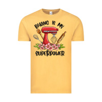 Vintage Mustard baking is my superpower malia Vintage Tee - MaliasSmallBusiness