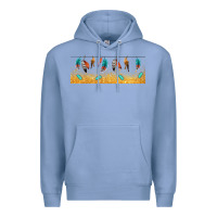 Colony Blue native American feathers Premium Hoodie - TumblerDesignByShophia