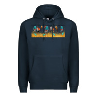 Navy native American feathers Premium Hoodie - TumblerDesignByShophia