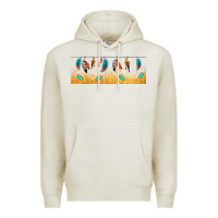 Oatmeal Heather native American feathers Premium Hoodie - TumblerDesignByShophia