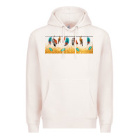 Pale Pink native American feathers Premium Hoodie - TumblerDesignByShophia